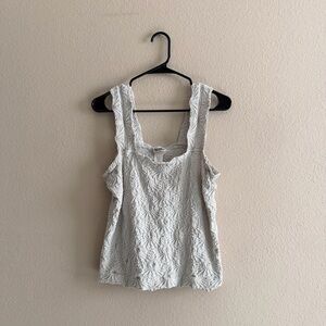 Arula Floral Embossed Sleeveless Blouse Size B/C